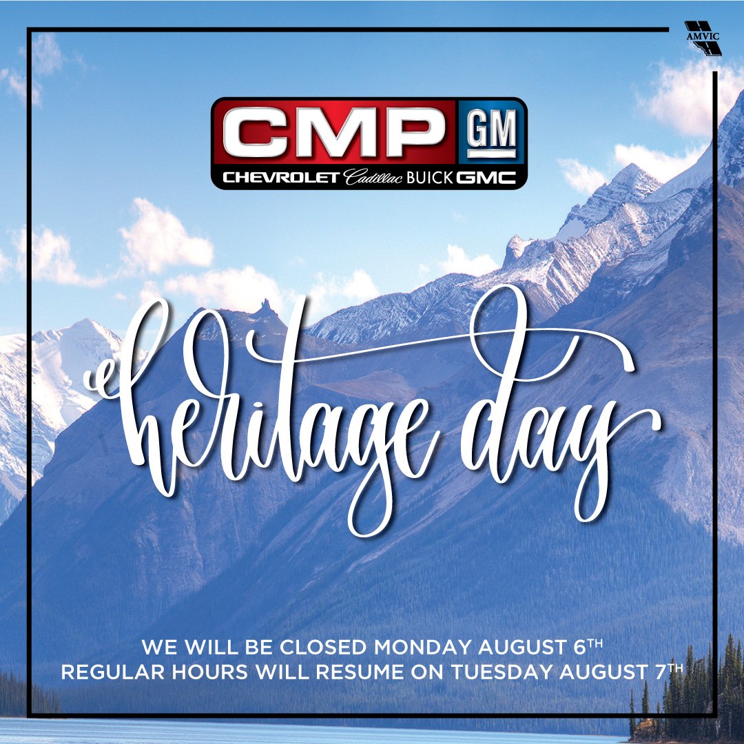 Happy August long weekend! This Monday we will be giving our hard working staff an extra day with their families to relax and enjoy the summer. We will reopen for regular hours Tuesday, August 7th. Thank you for your understanding. #CMPAuto #LongWeekend #SummerTime