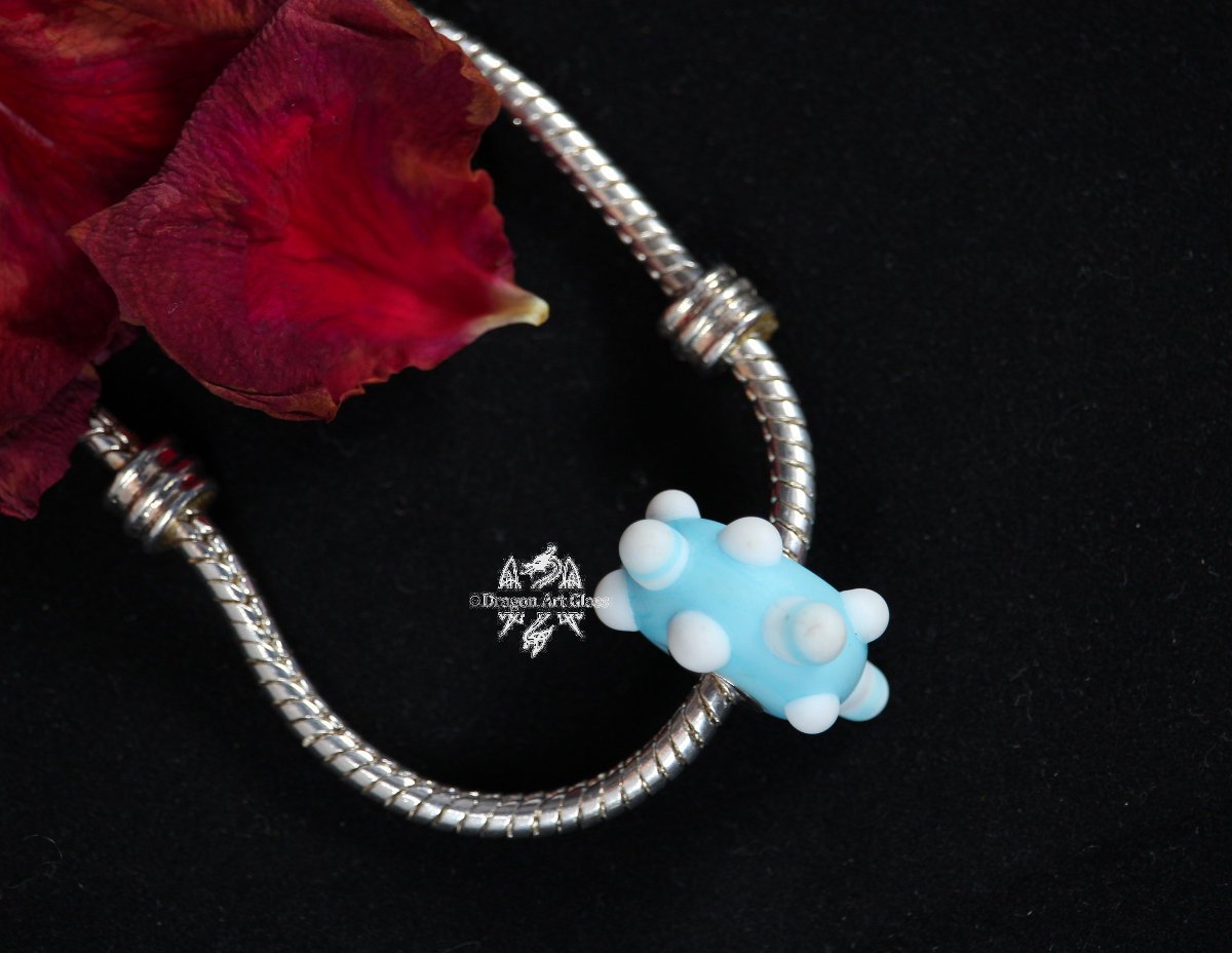 DragonArtGlass's tweet photo. Excited to share the latest addition to my #etsy shop: Large Lampwork Glass Charm Bead, Baby Blue and White, Big Hole Bead, BHB, fits all popular European charm bracelets - GBUK member -  sra #lampworkbeads #justabead #justacard  https://t.co/Q3YBoUtISy https://t.co/83ZmCa4mak