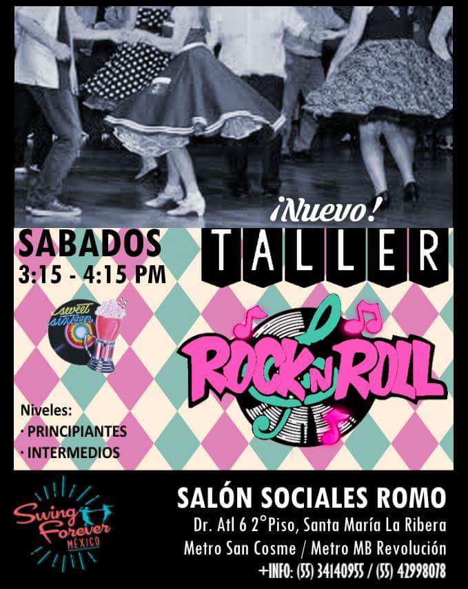 SwingForeverMex's tweet photo. Hoy es #sábado de #Swing y #RockNRoll 💃🏻🕺🏻🎶 ¿vienes a tomar clase? https://t.co/695h1DYmOY