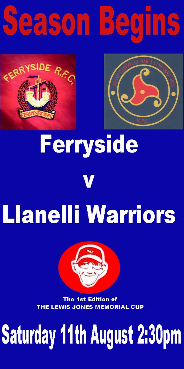 GwilWarriors's tweet photo. Season Start/Lewi Jones Memorial Cup
11/8 Warriors season will begin with a special fixture
We play @FerrysideRFC in 1st edition of The Lewis Jones Memorial Cup
Lewi was a huge part of the Warriors & a Llanelli legend
@PantyffynnonRfc @Betwsrfc details: https://t.co/i8Qq6y7DUI https://t.co/0Tq2YL5IfK