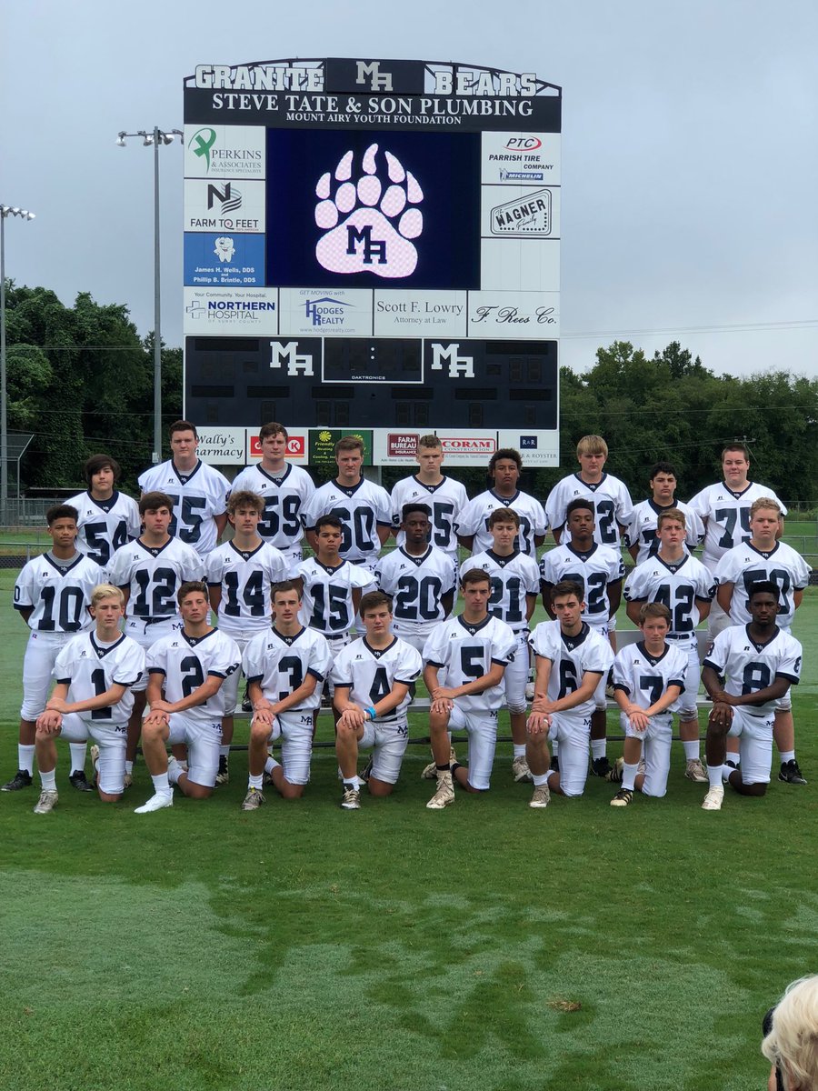 2018 ⁦<a href="/GraniteBears/">MA Athletics</a>⁩ JV 🏈 Team GO 🐻 ⁦<a href="/MACSchools/">Mount Airy City Schools</a>⁩ ⁦<a href="/johncate73/">John Cate</a>⁩ ⁦@HolderLogan⁩