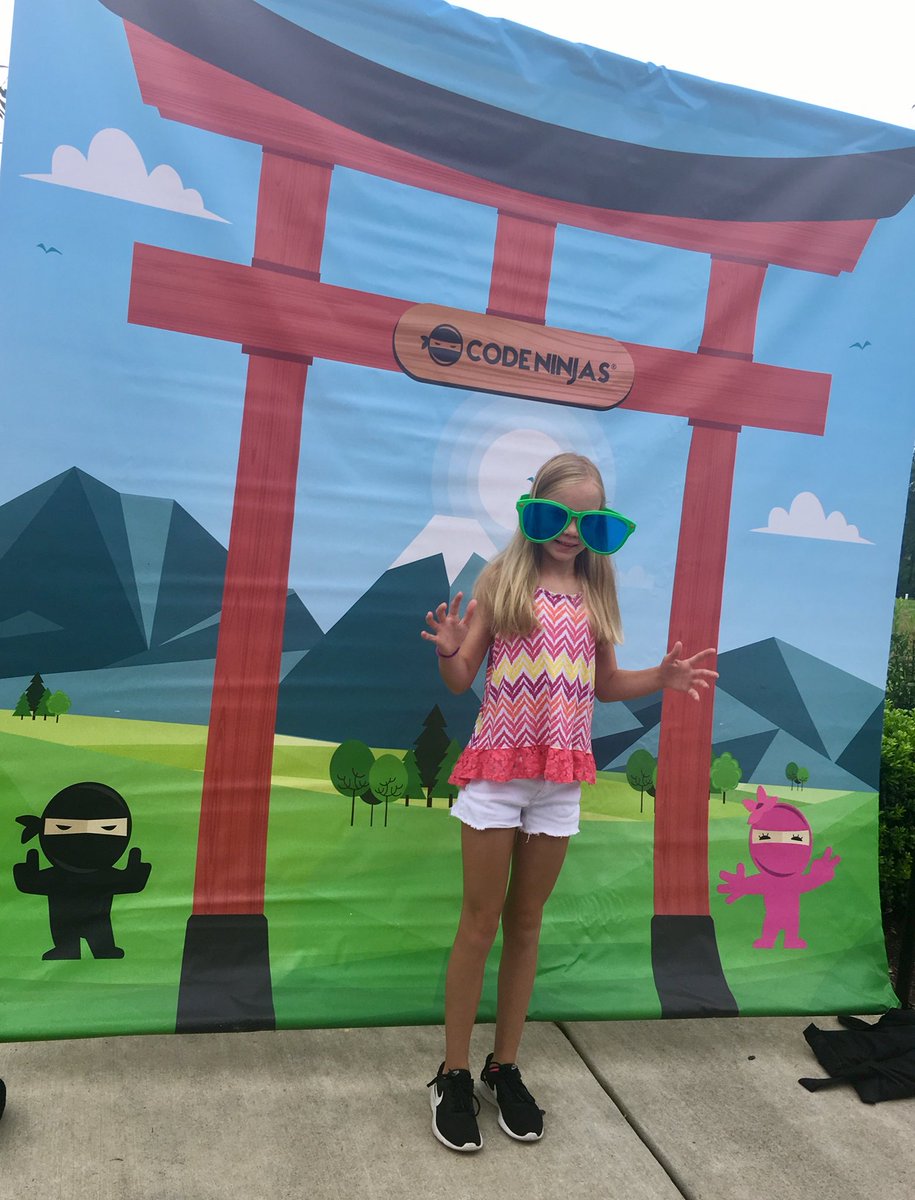 TaraMcCommons's tweet photo. Somebody is super stoked to have @CodeNinjasHQ now open in Wake Forest! #CodeNinjas https://t.co/QBHKl7DrCs