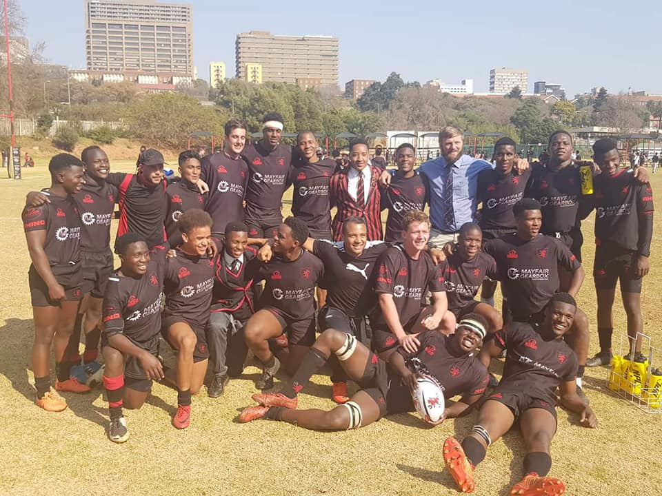 The <a href="/PARKTOWN_BOYS/">Parktown Boys' High School</a> team that beat <a href="/jeppeboys/">Jeppe Boys</a> today with their coach <a href="/andrew_vanzyl1/">Andrew Van Zyl</a> A significant picture. They are clearly doing a lot right there
