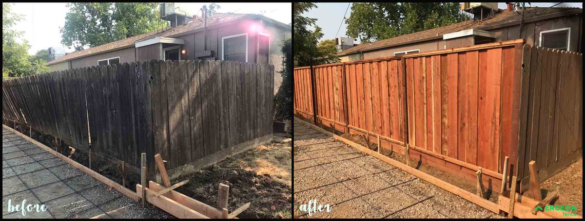 thinking about the new fence? check this one out
#fence #beforeandafter #newfence #landscape #yard