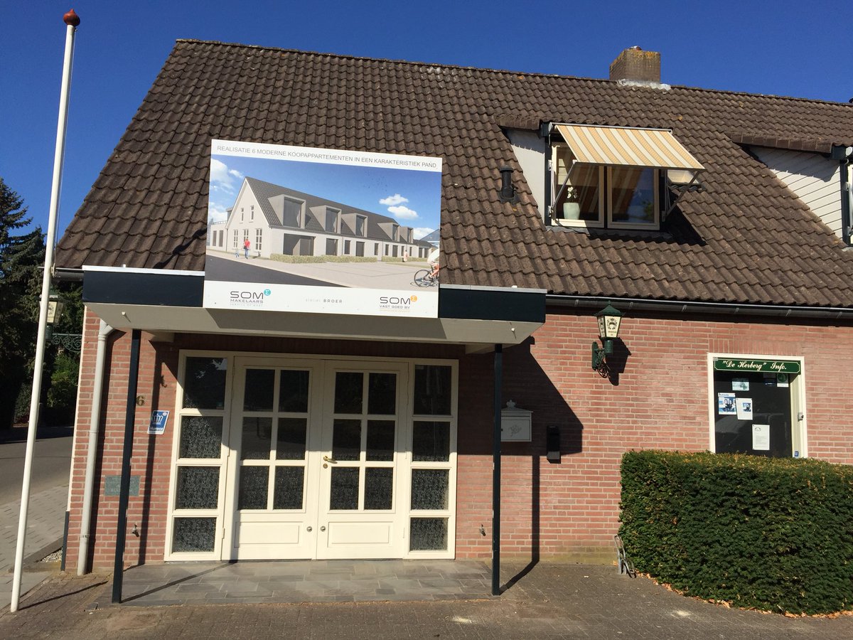 Bordje geplaatst plan #herberggendt