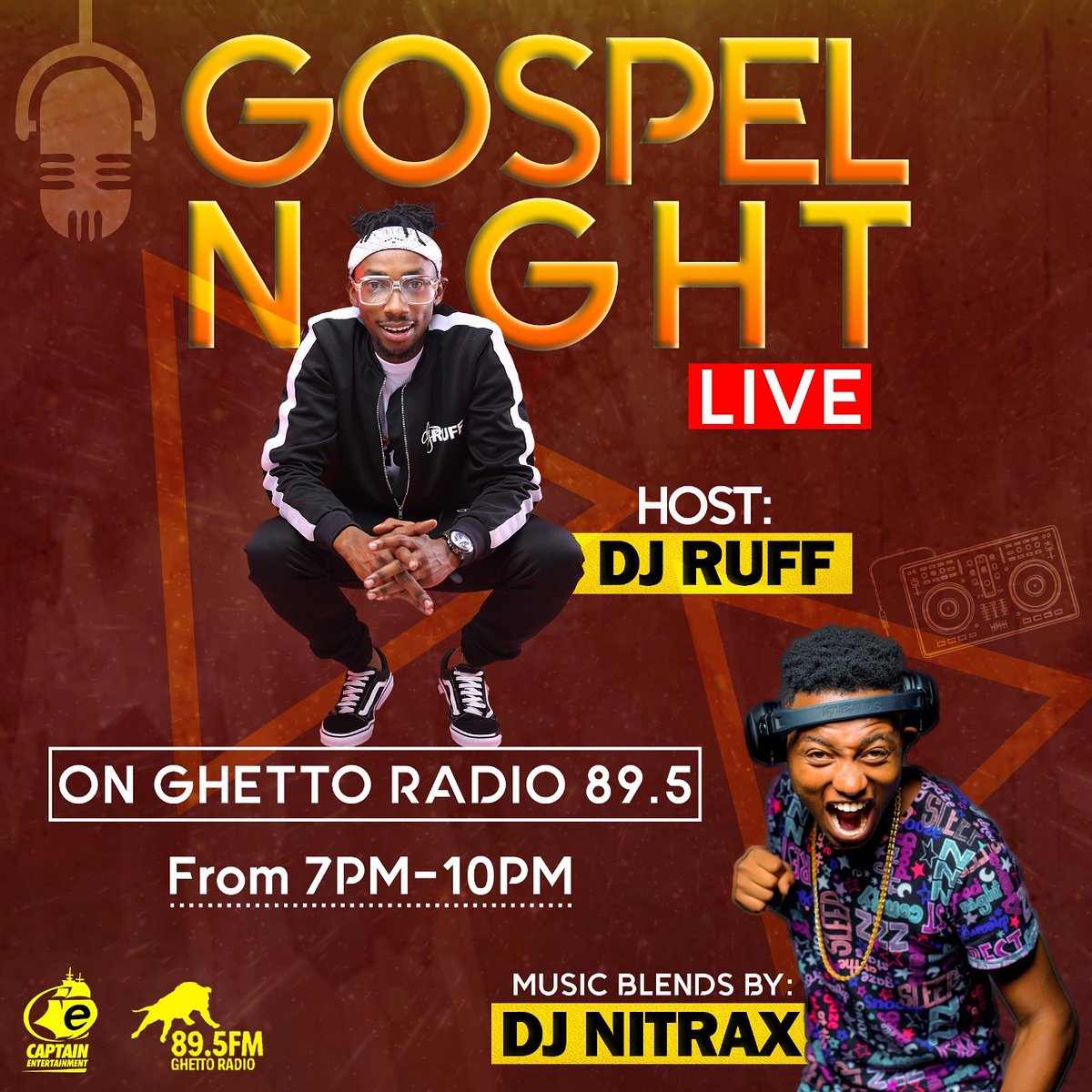 Good Evening #TeamGNL
Request <a href="/djruffkenya/">Dj Ruff Kenya</a> &amp; <a href="/djnitraxkenya/">Dj Nitrax</a>  your favorite Gospel tune tonight