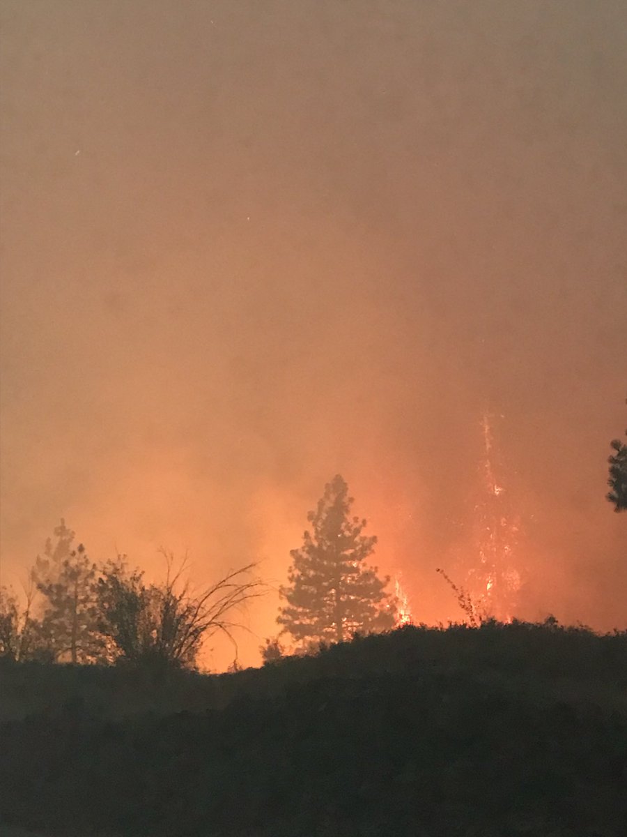 NEWIMT's tweet photo. Angel Springs Fire
The fire remained active throughout he night and crews continued to provide structure protection and establish containment lines. 

#AngelSpringsFire #WaWILDFIRE #IMTTeam1
Photos courtesy of Rich Llewelyn https://t.co/ZgGKY6mzoq