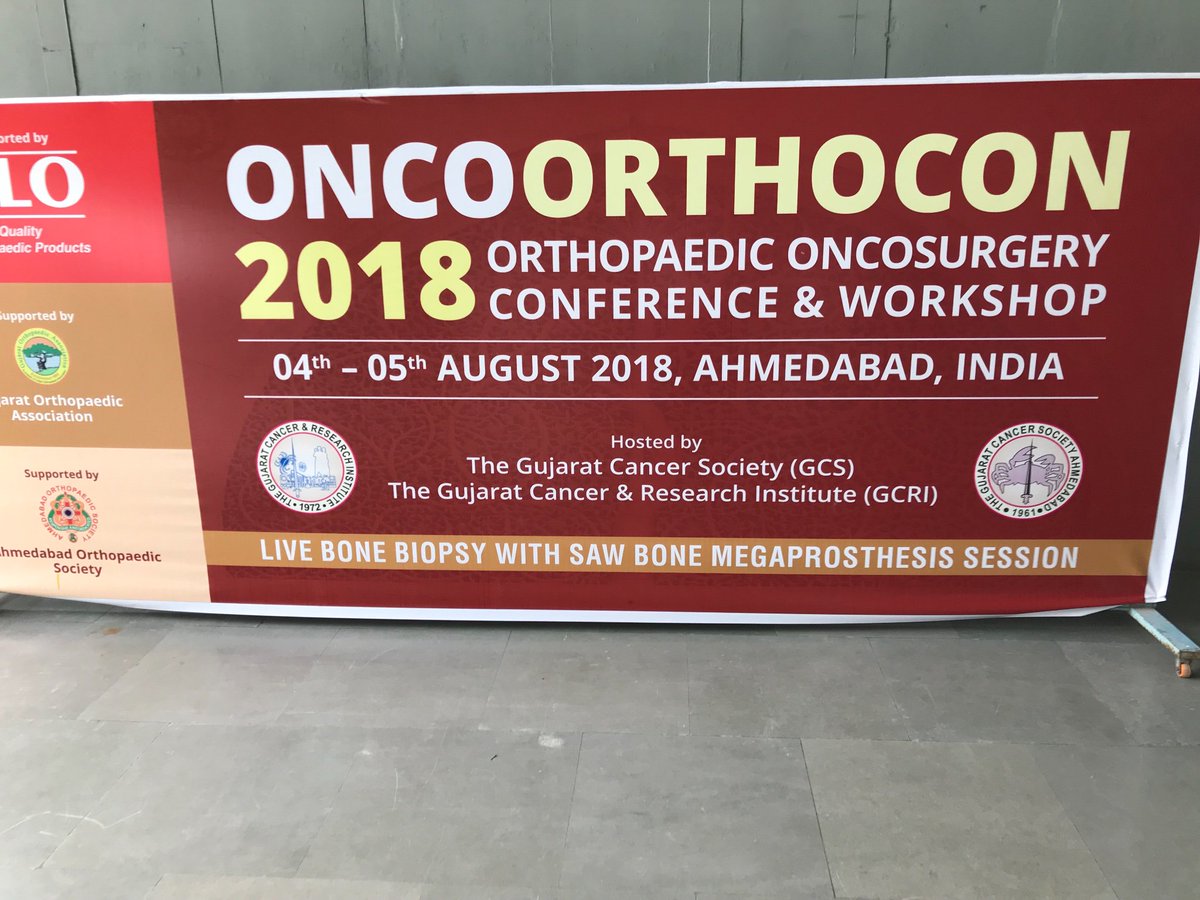 #Orthoonco Great meeting at Gujarat Cancer Research Institute. Superb discussions with some of the best Orthopaedic Oncosurgeons in the country!