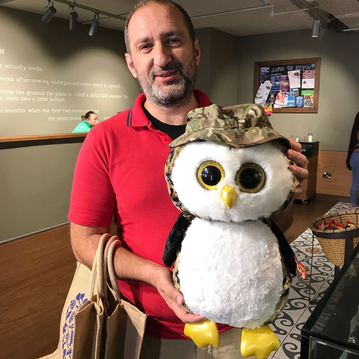 The Owl was won by ticket number 25! Congratulations and thank you all for donating to the Ely army Cadets❤️ #community #ely