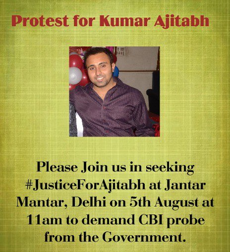 Prashantk2kumar's tweet image. #SaveKumarAjitabh Friends,Near and dear ones please help us to find Ajitabh Support his family tomorrow on this protest and let the Central government know that how painfull it&apos;s when you do not see your loved ones suddenly and find them in missing report .It&apos;s been 233 days.