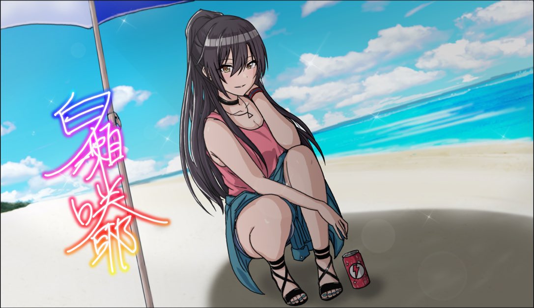 水着咲耶お迎え記念 右下の名前は諦めました… ＃白瀬咲耶 ＃シャニマス