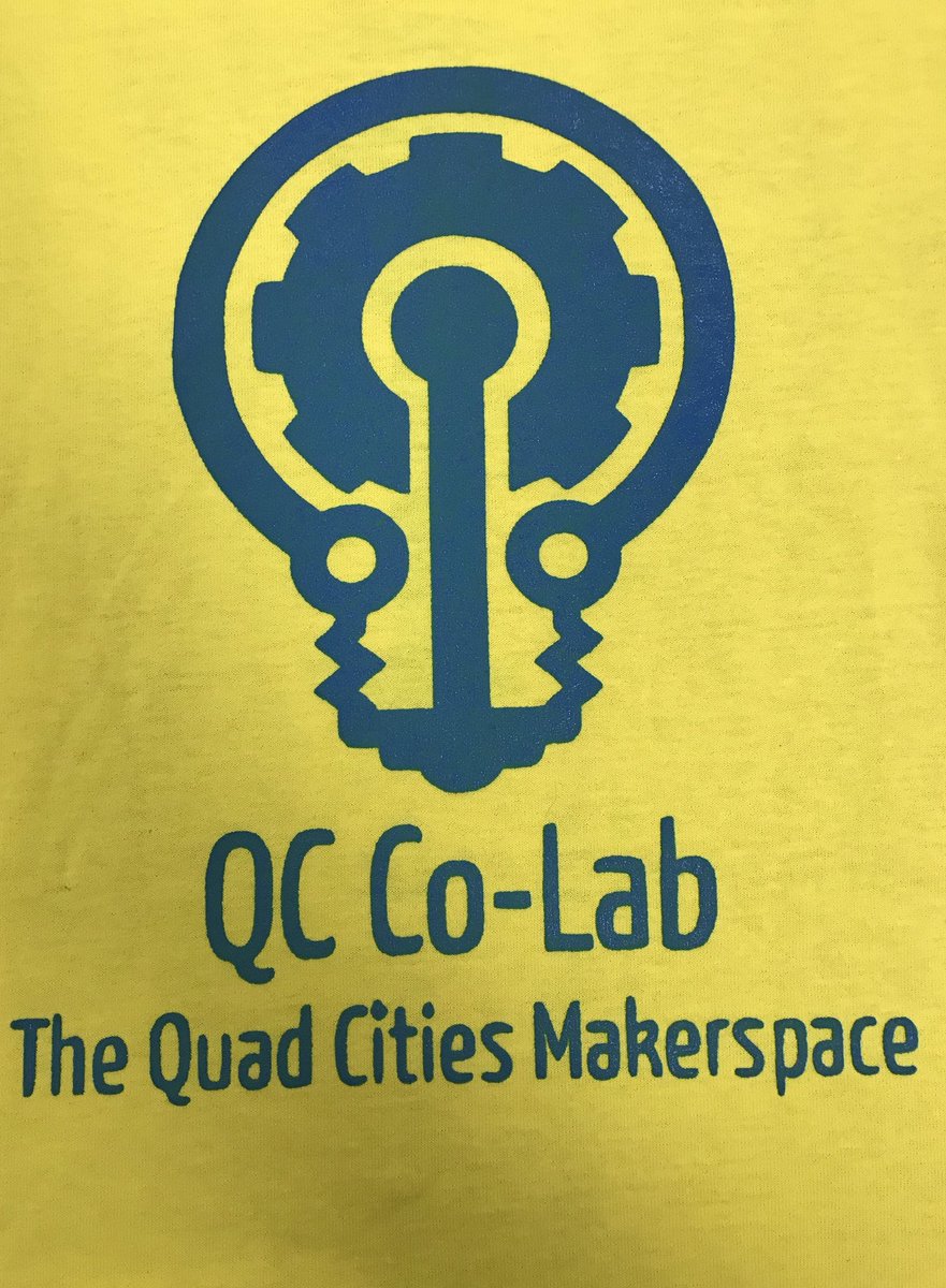 qccolab's tweet photo. We have a vinyl cutter and silk screens, so why not make shirts? #tagtheqc #makerspace #qccolab #screenprinting https://t.co/9jKetEqes3
