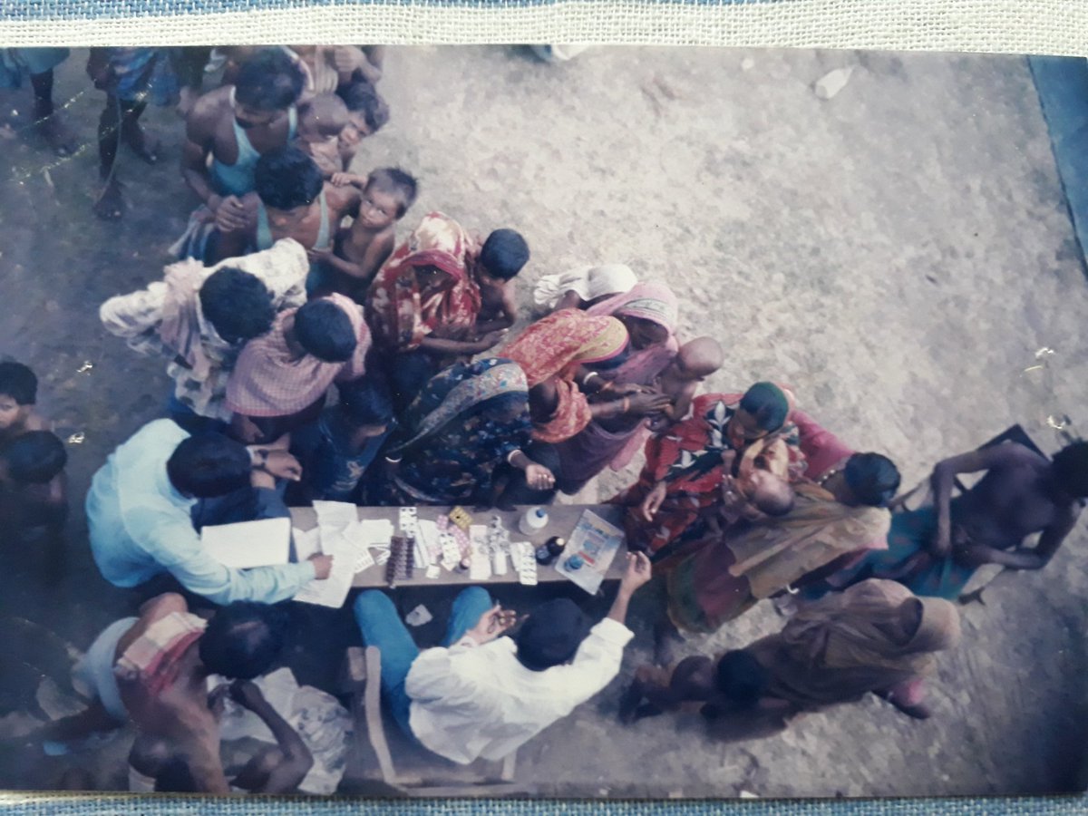SSB MCA/VCA team on task during devastating flood in Jangipur dist. Murshidabad in 1998...