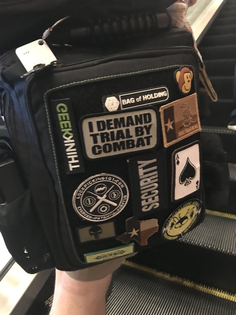 cybrwarrior's tweet image. I’m amongst my people this week. #thinkGeek #infosec #BlackHat #defcon26 #BlackHat2018 #DEFCON