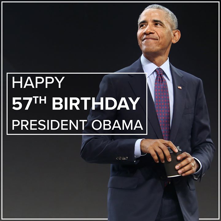 Happy birthday to our 44th President, Barack Obama. 