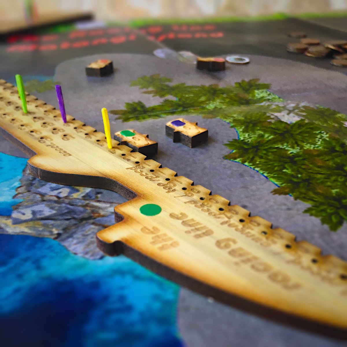 JoostDantuma's tweet photo. Dug out an old #game of mine: #TheRacingLine where you try and stay on the racetrack while only going in a straight line each turn. #BlowMyOwnTrumpet but I think its really quite good! Now to tweak...
.
.
.
#Playtesting #RacingGame #AnalogFun #PlayGames #JuegoDeMesa #Jeux #Spiel https://t.co/HkseKJNPFJ