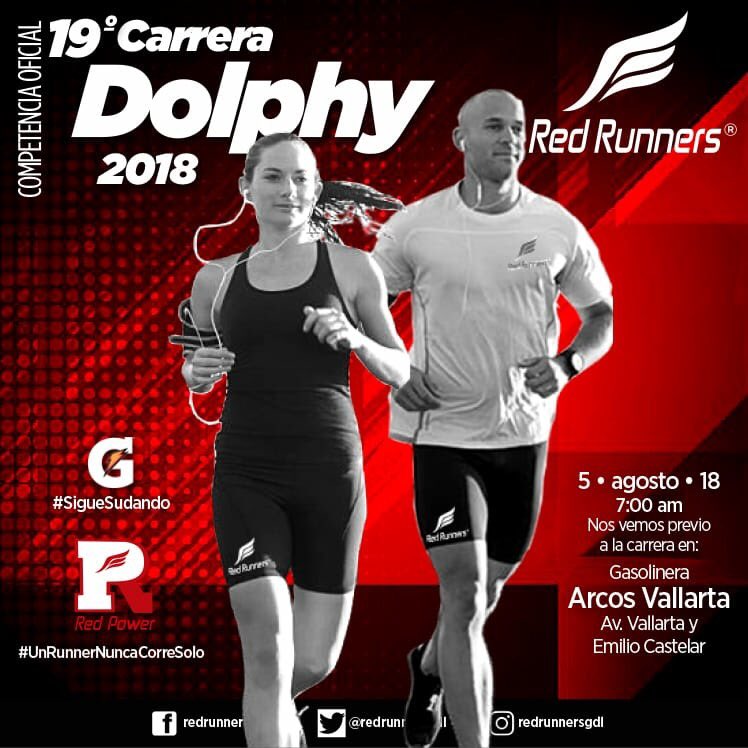 redrunnersgdl's tweet photo. Éxito a todos nuestros compañeros y amigos que participarán mañana en la XIX Carrera Dolphy 2018. Red Power listo para apoyar a todos y cada uno de los corredores. ¡Venga Runners!
.
#RedRunnersGdl #Running2gether
#SigueSudando #MásRojosQueNunca
#ActitudRedRunners #ÚneteALaRed https://t.co/2bVD4h5WwB
