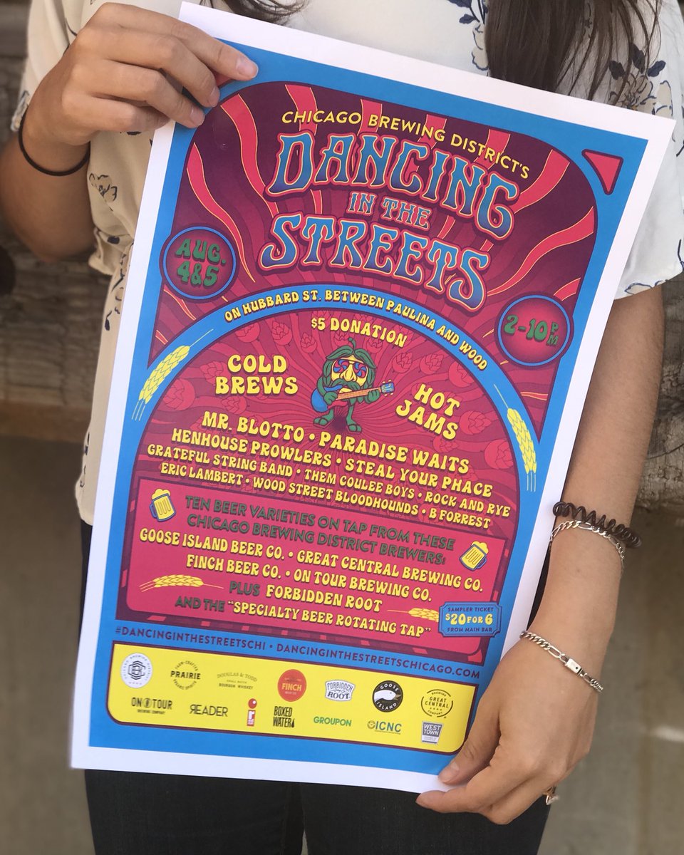 ICNCChicago's tweet photo. Today and tomorrow from 2 PM - 10 PM we’ll be dancing in the streets with our neighbors in the Chicago Brewing District! Craft beer, food trucks, and good music. See you there! Stop by our booth to say hi and grab a pair of sunglasses! 🍻 https://t.co/ywDMlX0P0Z