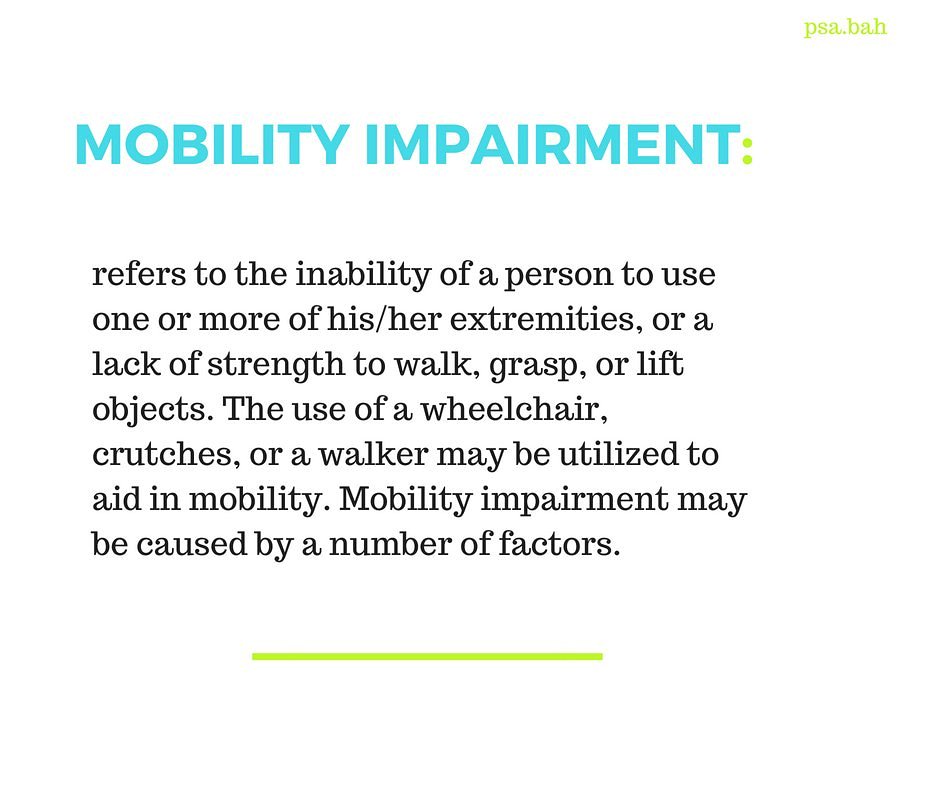 For the month of August we will bring awareness to Mobility Impairments that children face/ have. Let's begin with defining mobility impairment. 

Read more at accessproject.colostate.edu/disability/mod…

#PSA #Mobilityimpairment #Inclusivity #CansforWheels