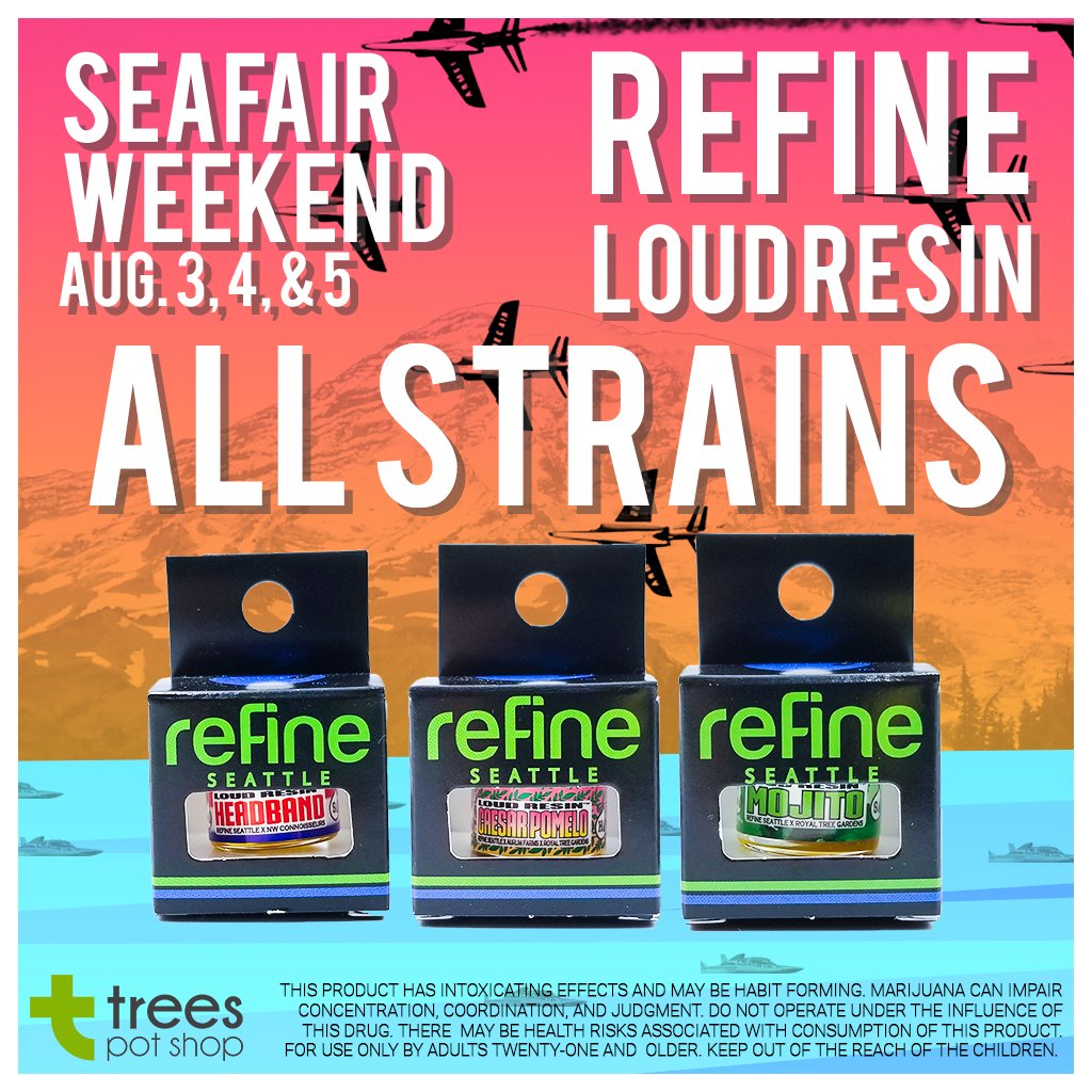 Celebrating Seafair with Refine! ALL STRAINS! <a href="/RefineSeattle/">Refine Seattle</a> #Refine #RefineSeattle #RefineDoubleDipper#LoudResin #Xtracted #Seafair #Trees#TreesPotShop #BeenHereSinceMedical #i502#i502life #pnwsmokers #pnwdabbers#TopShelf #Seattle