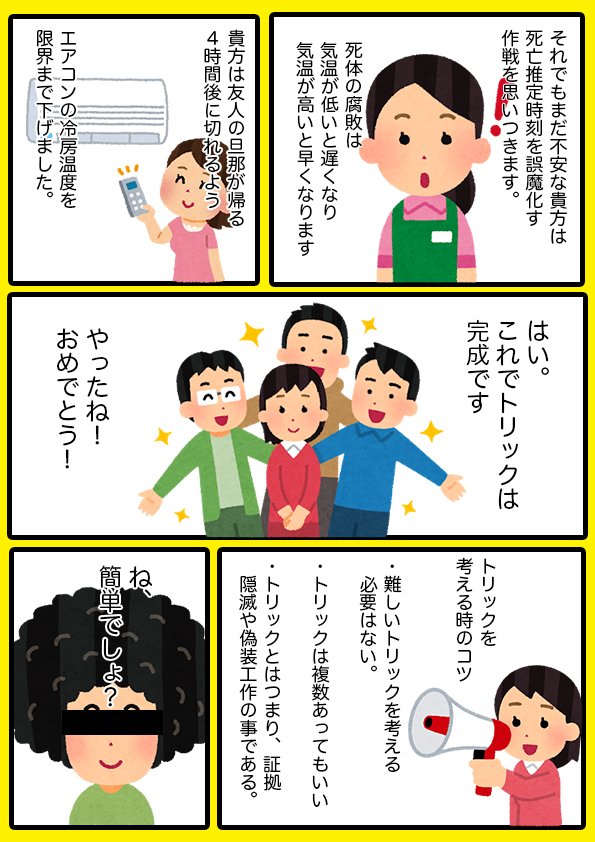 Gyoree 6月原稿 推理小説の書き方 あくまでも私個人の書き方です その トリックを煮詰める Gyoree 6月原稿 推理小説の書き方 あくまでも私個人の書き方です その トリックを煮詰める