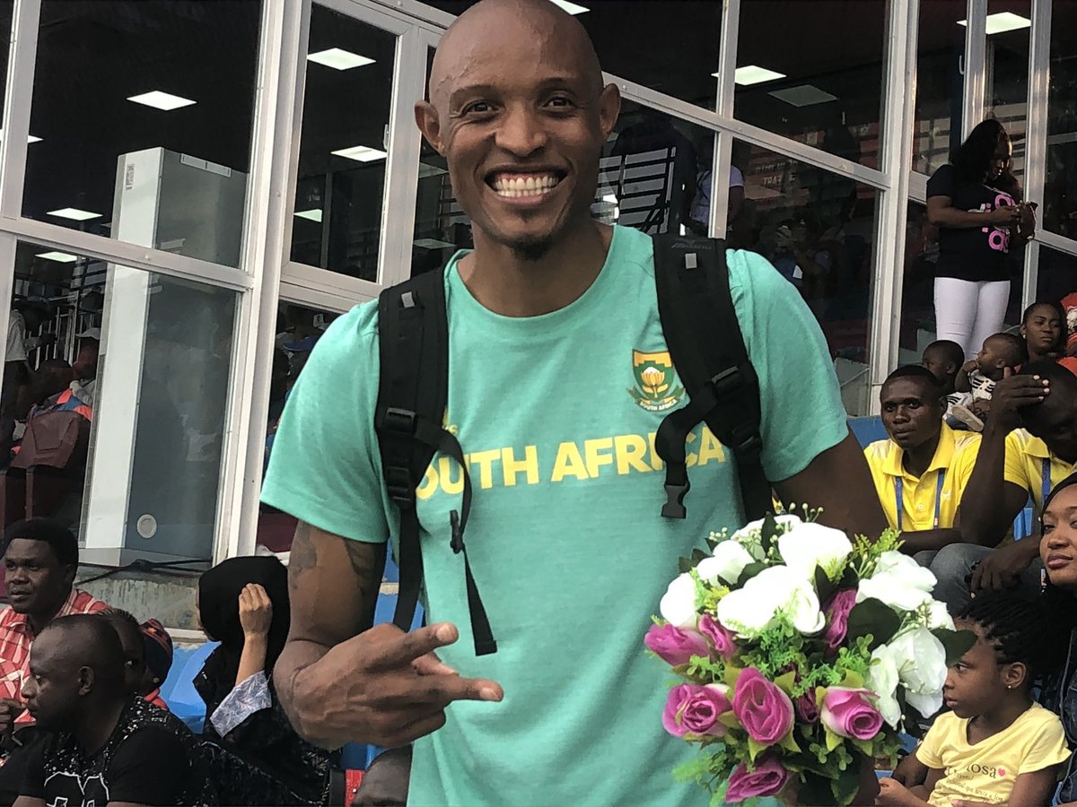 I put up the fight. Won silver today at the African championships. What a beautiful come back year for me in the triple jump. My creator is great!!🥈🥈🥈🥈🥈🥈now rank 2nd best in Africa.
