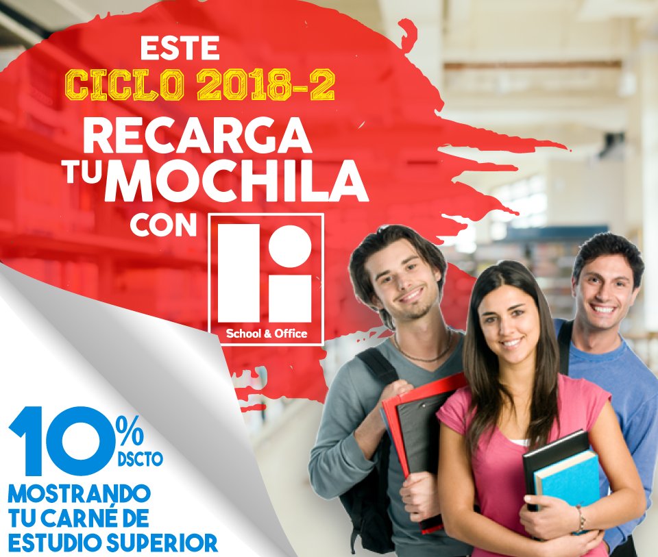 ComercialLi's tweet photo. #RecargaTuMochila con Comercial Li. ..Encuentra todo lo necesario y mas para empezar la segunda parte del año de la mejor manera, ven y aprovecha nuestros descuentos ..Obtén 10% de descuento presentando tu carné de estudio superior (no acumulable con otras promociones) https://t.co/wQuKPN722A