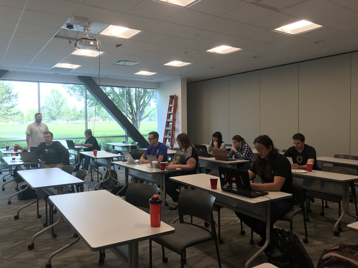 gdgsaltlake's tweet photo. We are at @solutionreach today, for @ActionsOnGoogle event. It’s codelab time.. #actionsongoogle #GoogleAssistant #BuildActions @gdg @googledevs https://t.co/pucHL8tKGq