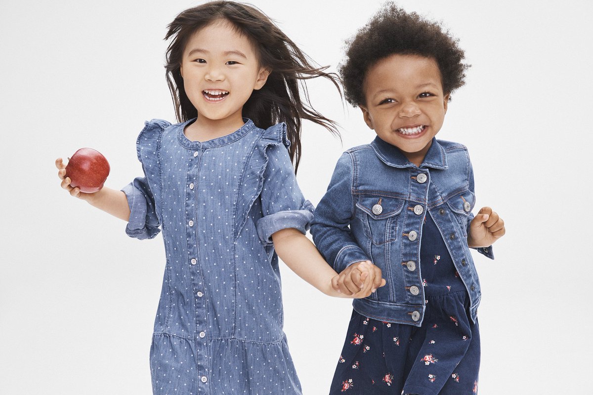 UKGap's tweet image. Get ready to have fun in denim 💙
Discover kids and baby denim styles in stores and online this weekend at Gap: bit.ly/2LrbNY1

#BackToCool