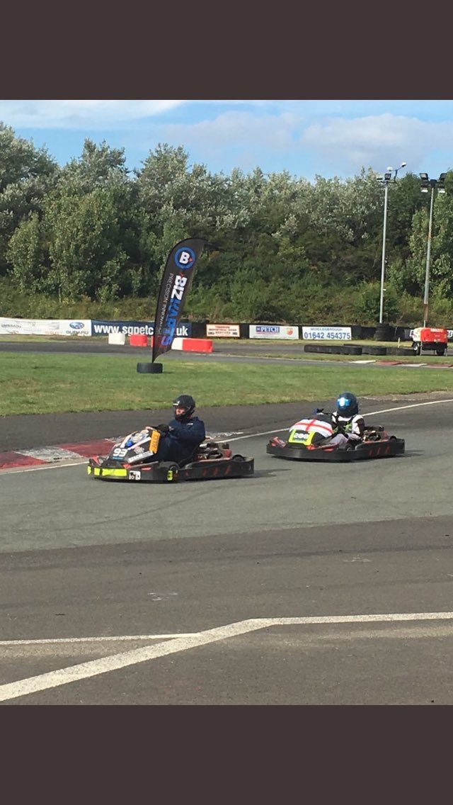 @Spike_Pizza @DurhamPolice @GNairambulance @OpDragoon @northumbriapol brilliant day at @TeessideKarting hope you make loads of money for the charities👍