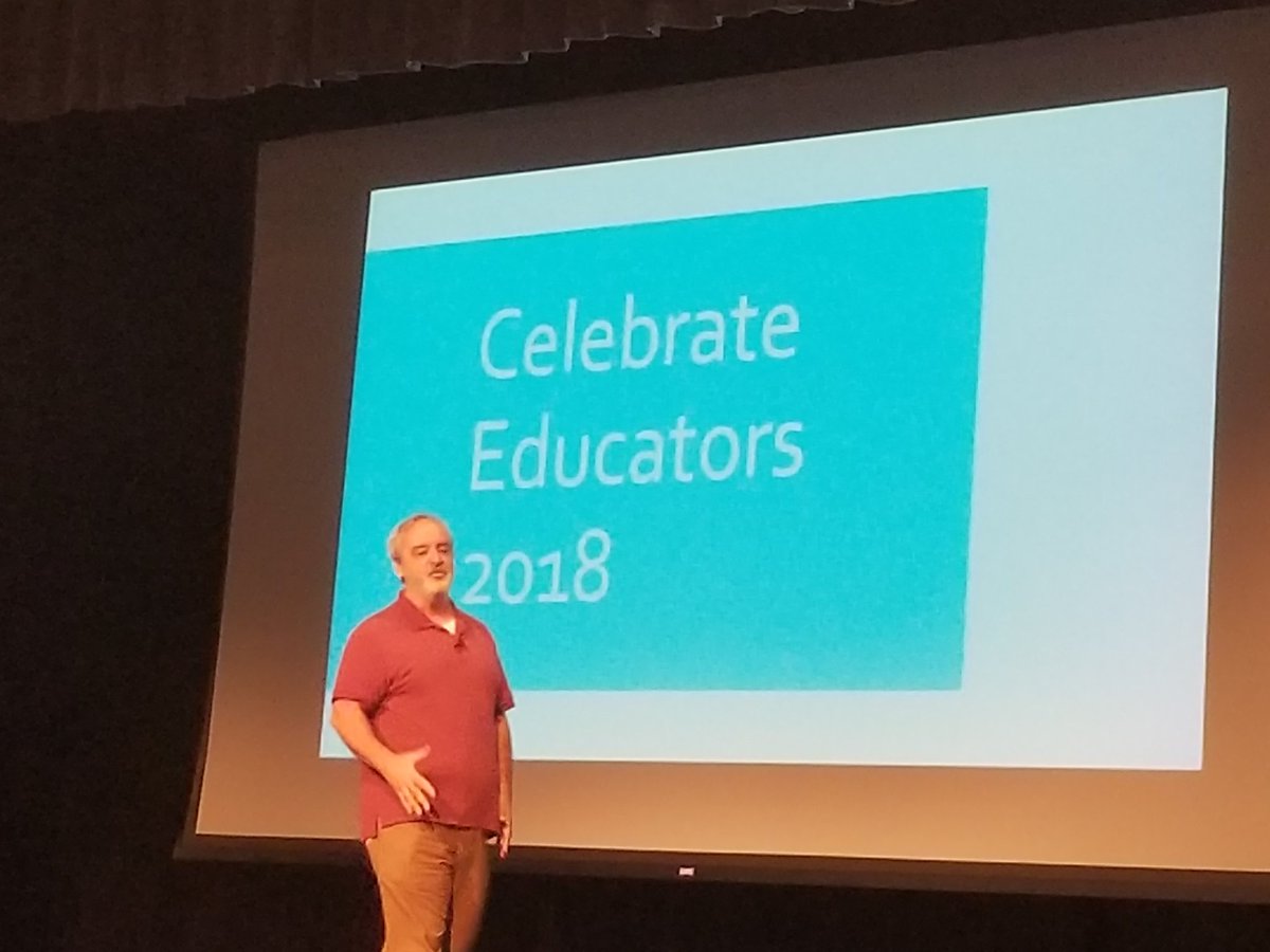 LoriKutilek's tweet photo. Getting my laugh on with @gerrybrooksprin and being inspired for a new school year! #268pln https://t.co/tUX4XELhGT