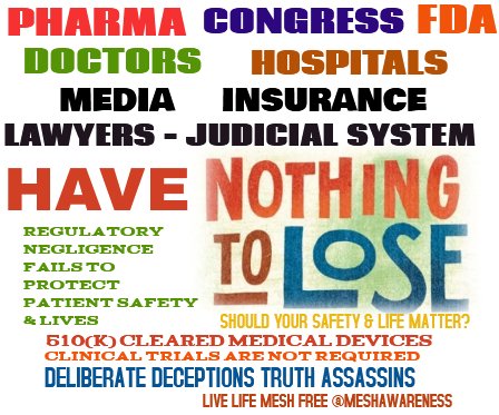 JanUrban12's tweet photo. #Abolish 510(k) Clearance Policy #FDA #Congress Time to #CleanUpYourMesh #Healthcare4Wealthcare is #Sickcare #MedicalDevice #Safety does not #EXIST in the #UnitedStates  #Watch the @bleedingedgedoc on @Netflix #BanAllMesh Its a Piece of #Toxic #Plastic #MeshCrimes #HumanHeadline https://t.co/r4ZEx0NS5B
