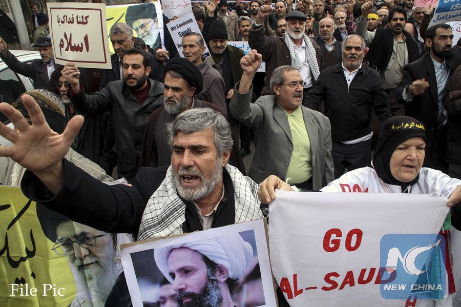XHNews's tweet photo. Iran plans to open an interests office in Saudi Arabia to undertake diplomatic affairs, more than two years after the two Gulf arch rivals cut ties over the execution of top Shiite cleric #Nimral-Nimr by Saudi Arabia https://t.co/xWCPfsytxr https://t.co/rSBHYuudVP