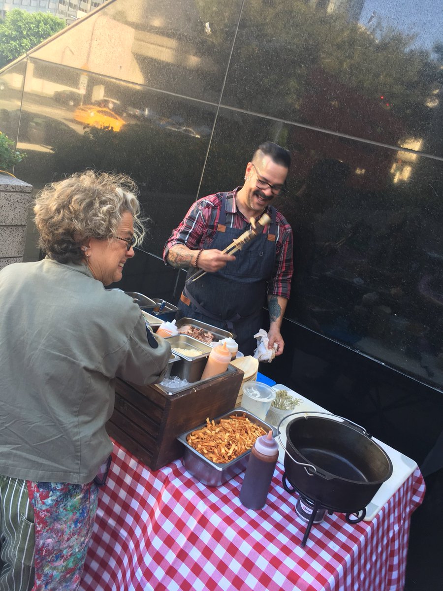 SoCalRestaurant's tweet photo. .@BorderGrill check out their new spinoff restaurant, #BBQMexicana, with @ChefMikeLV and his Brisket Burnt Ends. Listen LIVE on @AngelsRadioKLAA : https://t.co/90h8CvnGyN https://t.co/L5KR4Gyps3