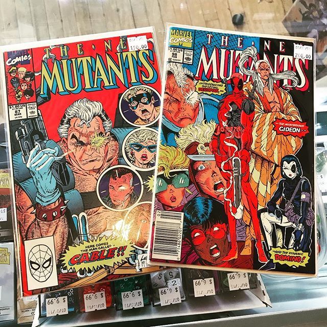 RedShirtComics's tweet photo. What a pair these two make! #CableAndDeadpool #firstappearance https://t.co/ul0j437D5y