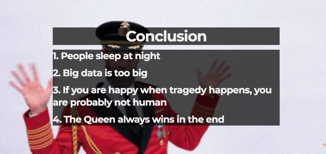 Not matter how grave the event (in this case, #GrenfellTowerFire) at the end of the day, the queen always wins Twitter. Social media tragicomedy 😑 <a href="/justin_ct_ho/">Justin Ho</a> <a href="/olgarithmic/">Olga Boїchak🇺🇦</a> #cs2_school
