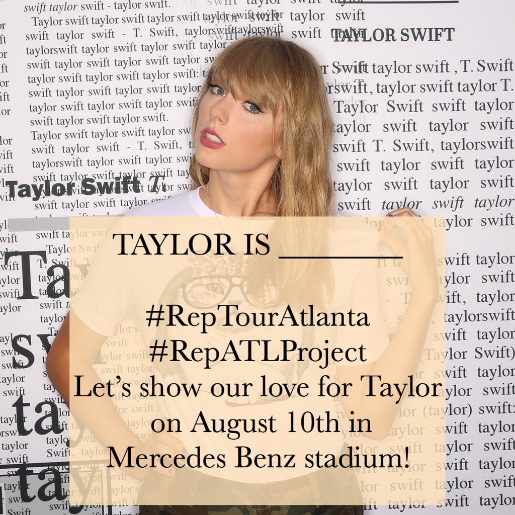 RepATLProject's tweet image. hey guys :) six days and i really feel like throwing up ?? once again, if you know anyone going to the shows tell them about this project! see my pinned tweet for details 🖤✨ #repTourAtlanta #ReputationStadiumTour #repatlproject