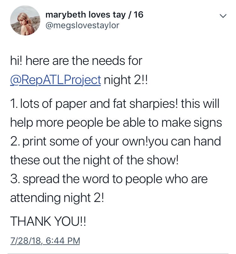 RepATLProject's tweet image. hey guys :) six days and i really feel like throwing up ?? once again, if you know anyone going to the shows tell them about this project! see my pinned tweet for details 🖤✨ #repTourAtlanta #ReputationStadiumTour #repatlproject