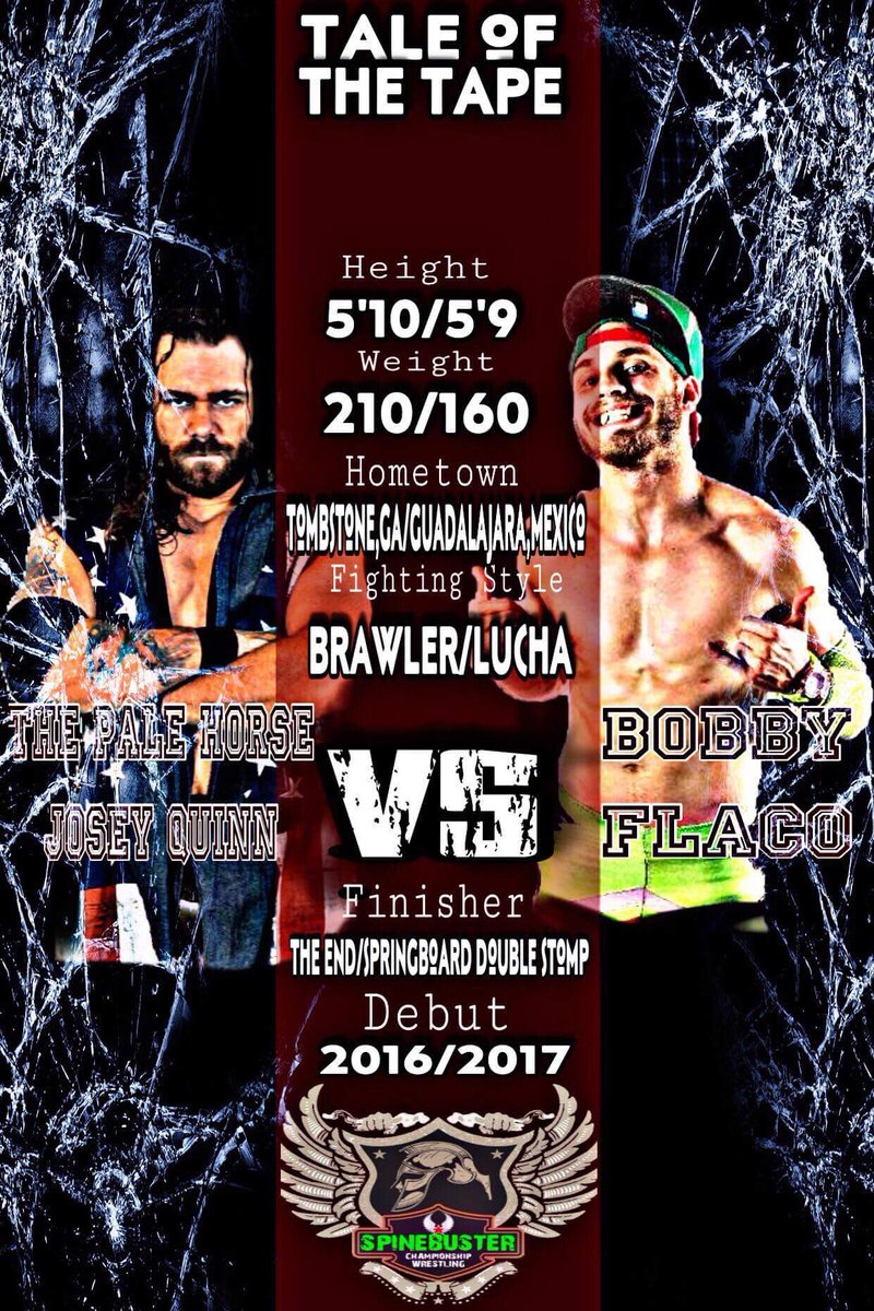 BobbyFlacoWwa4's tweet photo. Valdosta Ga!
Wednesday August 17th I take on the Pale Horse one on one. @PaleHorseQuinn has been in the spotlight on the indies for a while now. Time to prove something, ya boy is here to Rob The Spotlight!
*
#Wrestling #Lucha #TeLoDije #SaturdayMorning #Wednesday #ElProximoJefe https://t.co/xBN0zrw3jX