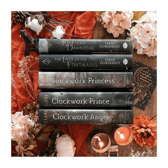 FarahOomerbhoy's tweet photo. My favorite bookish spines 📚♥️ What are you currently reading? 📖
.
.
.
#theavaloniachronicles #TheRiseoftheDawnstar #TheLastoftheFiredrakes #TheInfernalDevices #ClockworkAngel #ClockworkPrincess #ClockworkPrince #books📚 #booksbooksbooks #authorso… https://t.co/zEA0nujyIu https://t.co/sguwbHlkMX