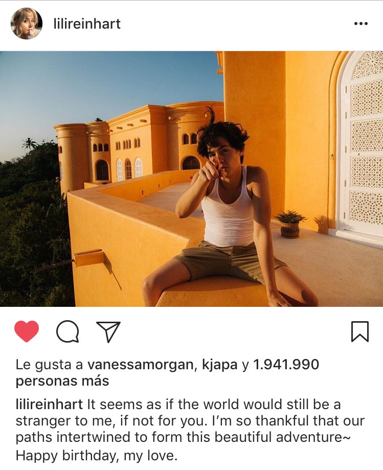 Happy birthday, my love -Lili Reinhart to Cole Sprouse 