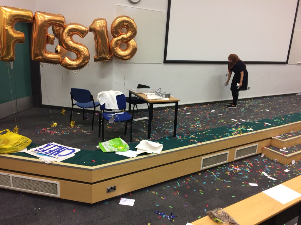 LjaynUOL's tweet photo. #RFESS18 the mess you guys left was definitely difficult to clean up, but the showcases were worth it! Well done Guys!  #confetti #lovehowtgehashtagisstillgoing @Talent_Spotting https://t.co/gKwKHYHyFi
