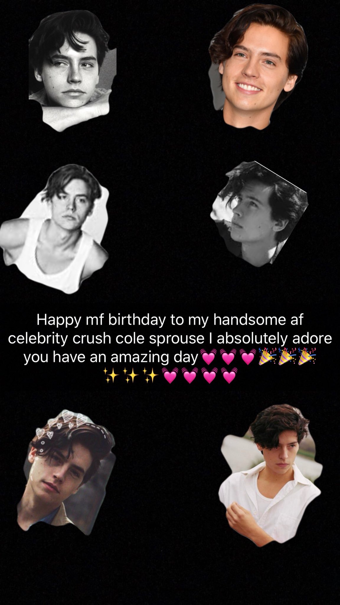 Happy birthday Cole sprouse have an amazing day              