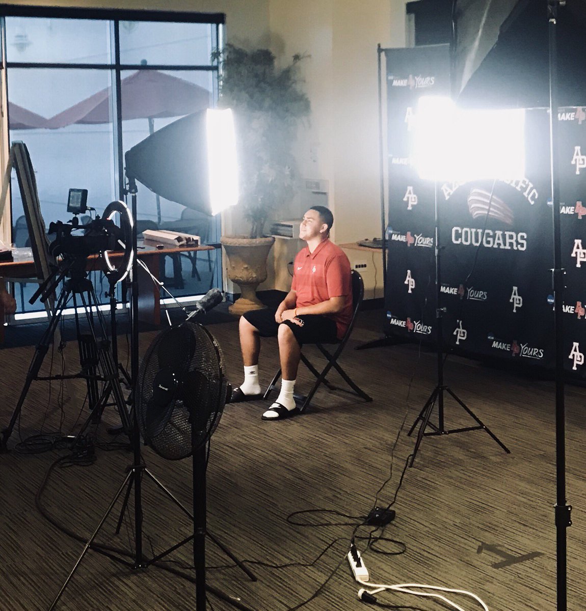 vscwintoday's tweet photo. 2018 @apufootball Media Day is in the books. #BrightLightsBigStage #HaveitAllatAP https://t.co/ZFSbPyMfJO