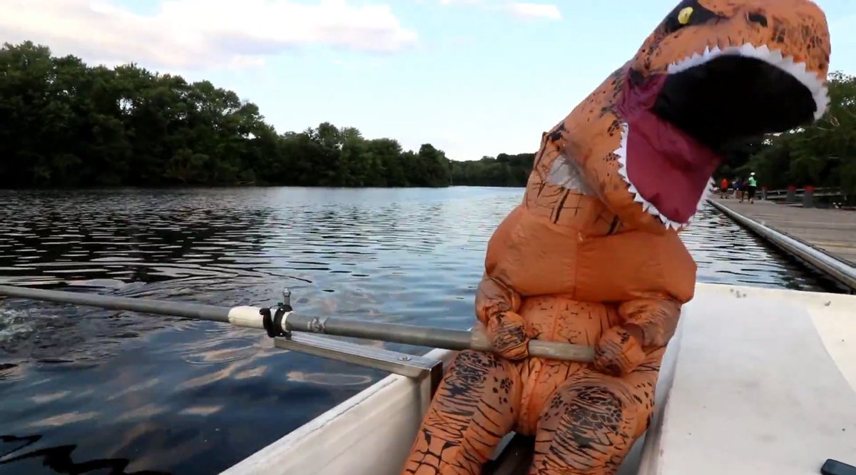 Our videographer James found a T-rex at 