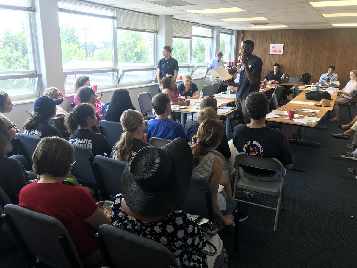 Today I’m in Montgomery County with <a href="/SusanWTurnbull/">Susie Turnbull</a> and <a href="/mddems/">Maryland Democratic Party</a> volunteers to knock on doors and keep talking to voters about bringing real solutions to the table and building a better, more inclusive economy.