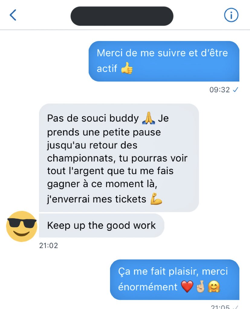 JeremyTips's tweet image. Ce genre de message qui fait  énormément plaisir, merci beaucoup à tous pour le soutien, c’est hyper important pour la confiance !  ❤️#TeamParieur #ParionSport