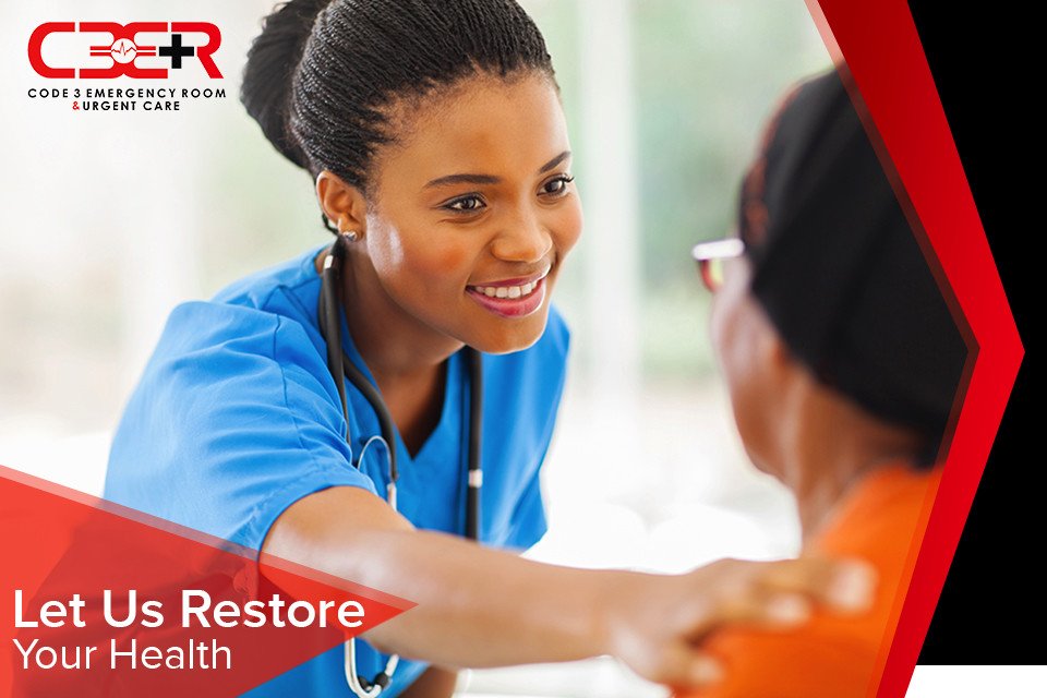 code3ER's tweet image. Let our caring staff restore your health. You’ll be seen in a timely manner, given a safe and comfortable place in our facility to consult with one of our board-certified doctors, and discuss your diagnosis and treatment options. code3er.com