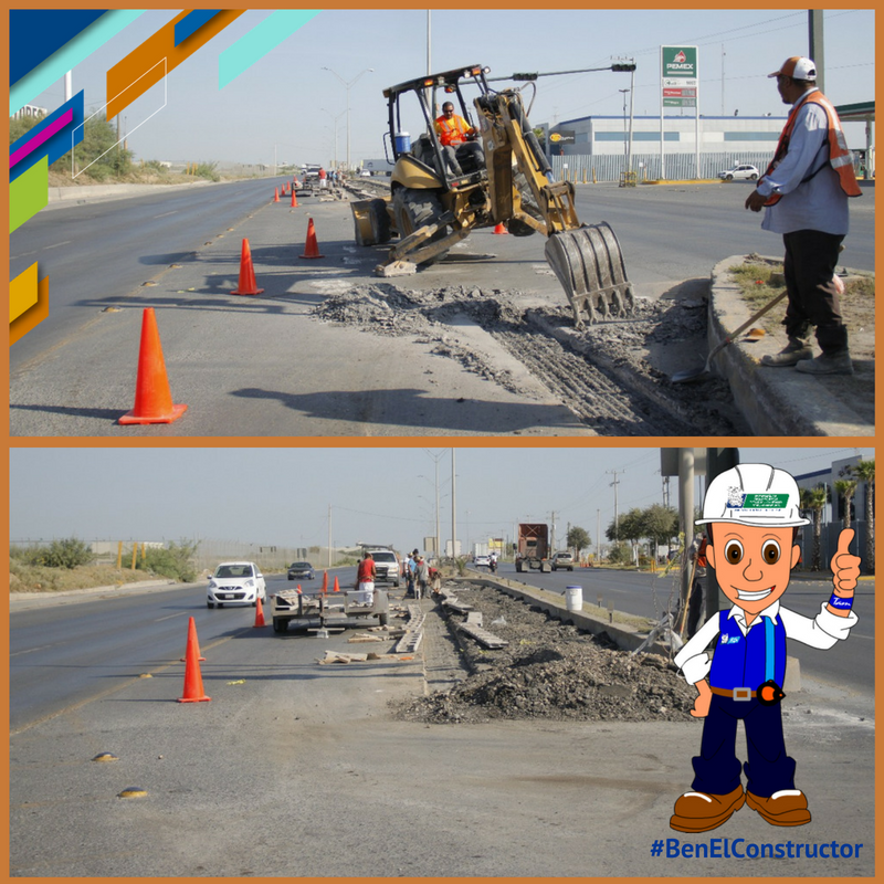 SOPDUMA_NLD's tweet photo. #BenElConstructor te presenta el avance de obra al 40% en la "Adecuación Vial" del Libramiento Aeropuerto entre Carretera Nacional y calle Miguel Trillo (cuadrante 3), en las siguientes colonias: Francisco Villa, Los Fresnos, Colinas del Sur, 150 Aniversario, Vamos Tamaulipas. https://t.co/zrebW4JWSG
