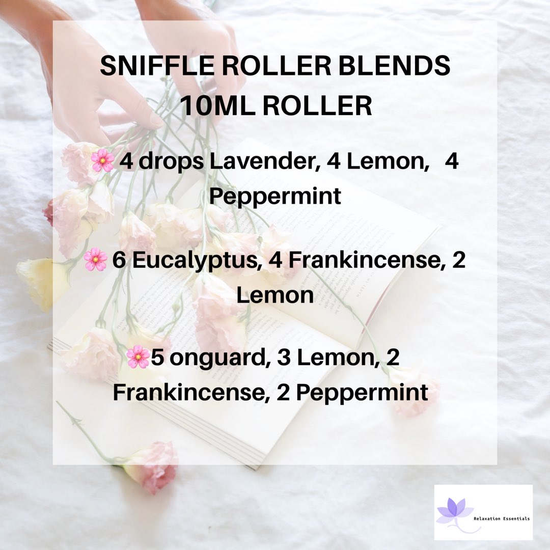 RelaxationEsse1's tweet photo. Sniffle Roller Blends #sniffles https://t.co/C4PgmqI1Uc